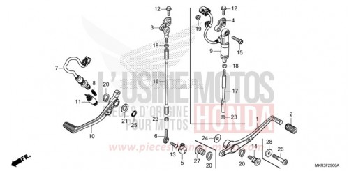 PEDALE CBR1000SPL de 2020